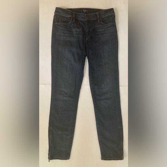 Ann Taylor LOFT skinny ankle cropped Jeans size 0 2 - Picture 1 of 4